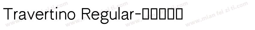 Travertino Regular字体转换